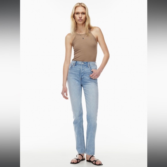 DENIM FORUM | Aritzia Yoko Hi Rise Slim | 27W/30L - Picture 1 of 12